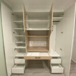 wardrobe with drawers and shelves